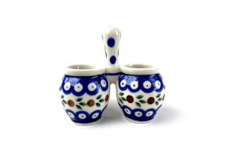 850 Bunzlau dubbel potje met handvat 70A Diverse